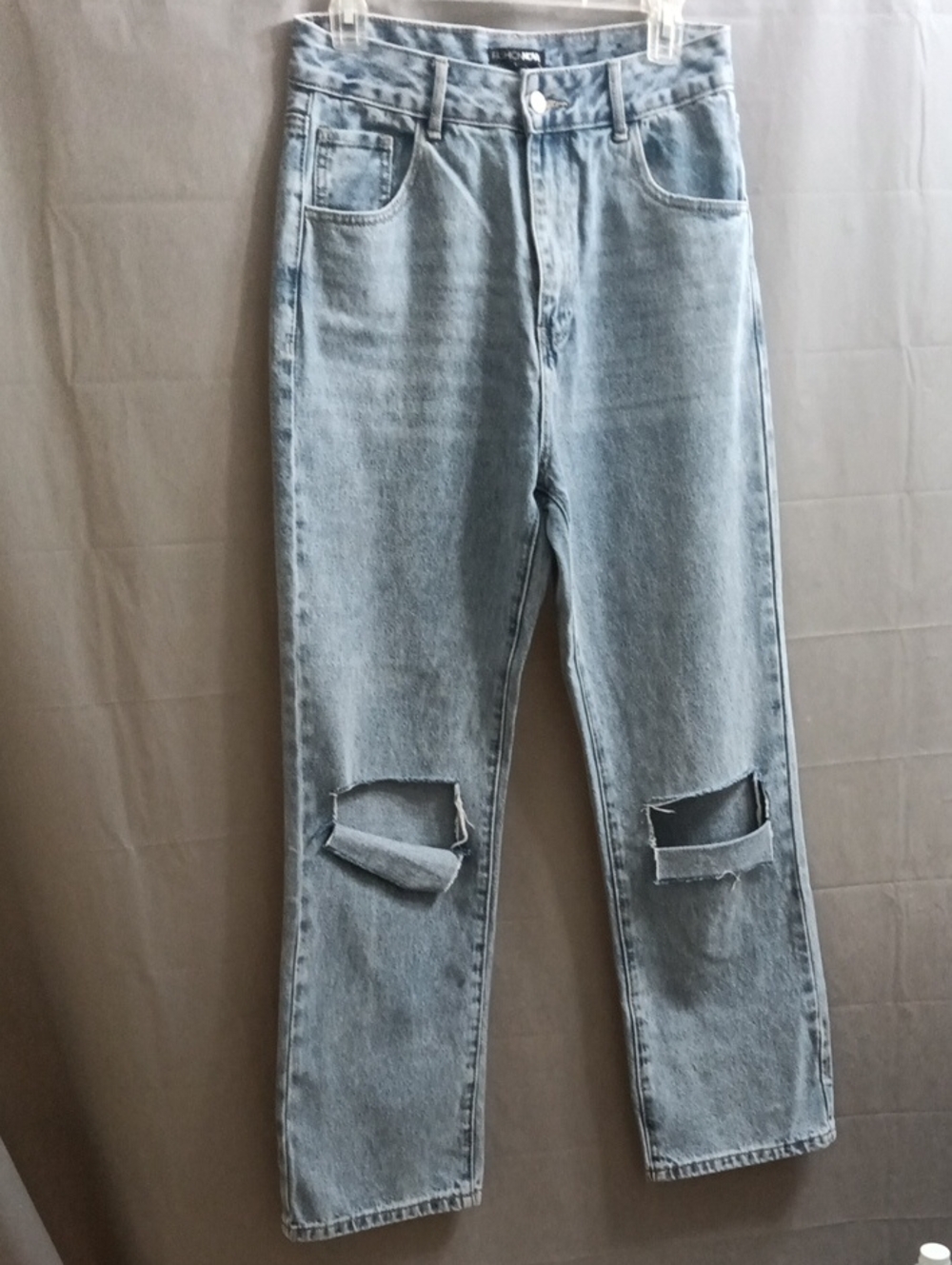 Fashion Nova Light Blue Distressed Women's Jeans